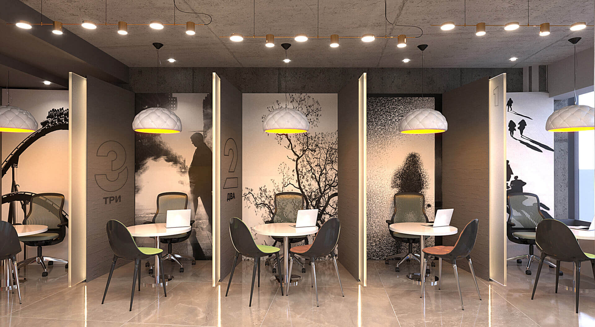 Zenit Bank Russia, Retail Interior Design, Customer Interview Zone and Graphic Communication - CampbellRigg Agency