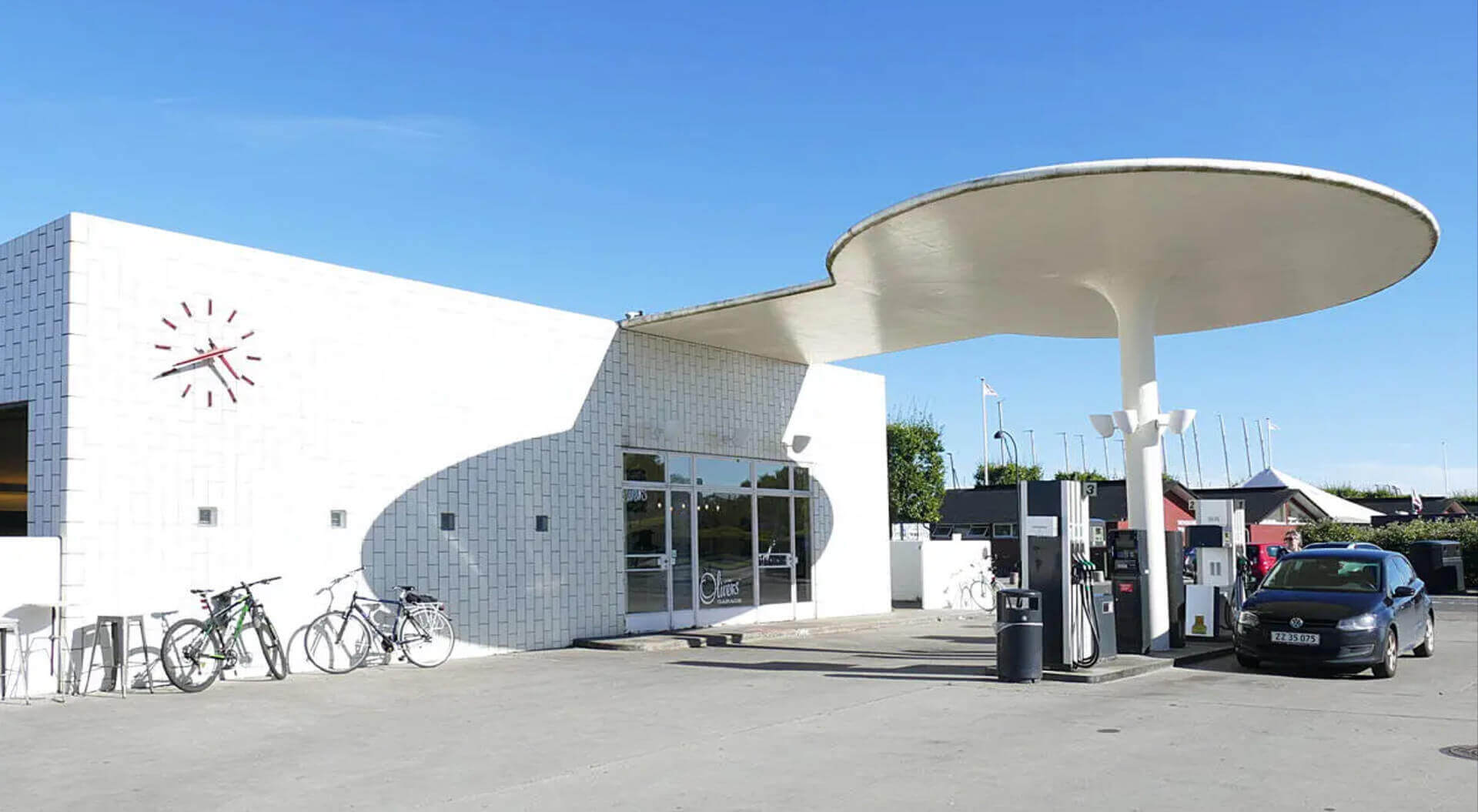 Texaco Petrol Station Benchmark Modernist Architecture, Arne Jacobsen, Copenhagen, 1937 - CampbellRigg Agency