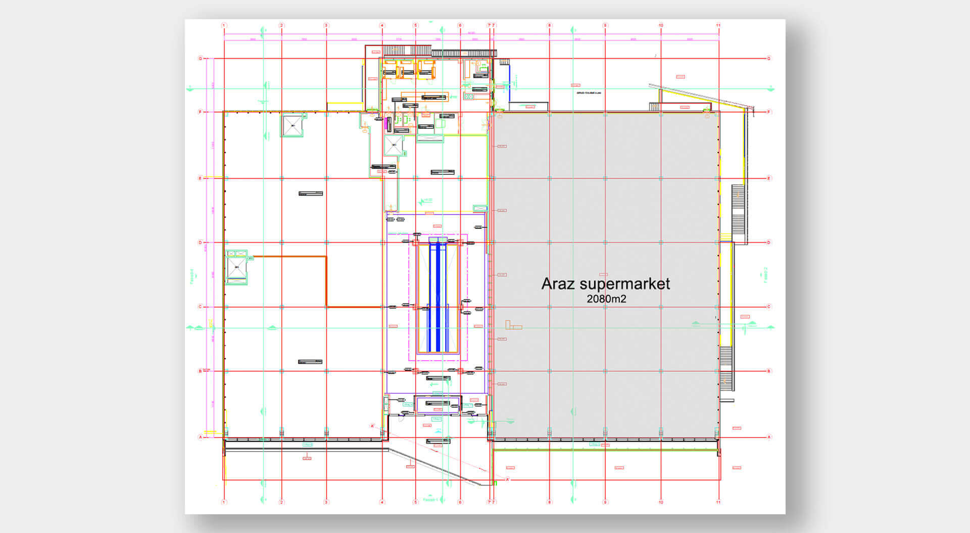 Araz Supermarket, Architectural Planning and Design for a 2000m2, Azerbaijan - CampbellRigg Agency