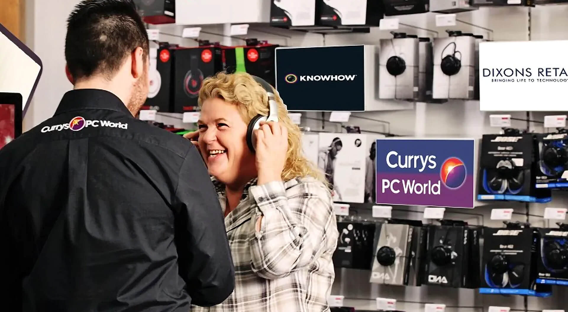 Currys PC World Stores rebrand, interior design and communications staff uniforms 