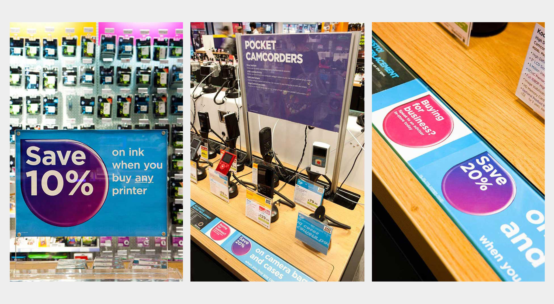 Black Technology, Point of sale material, design and communication