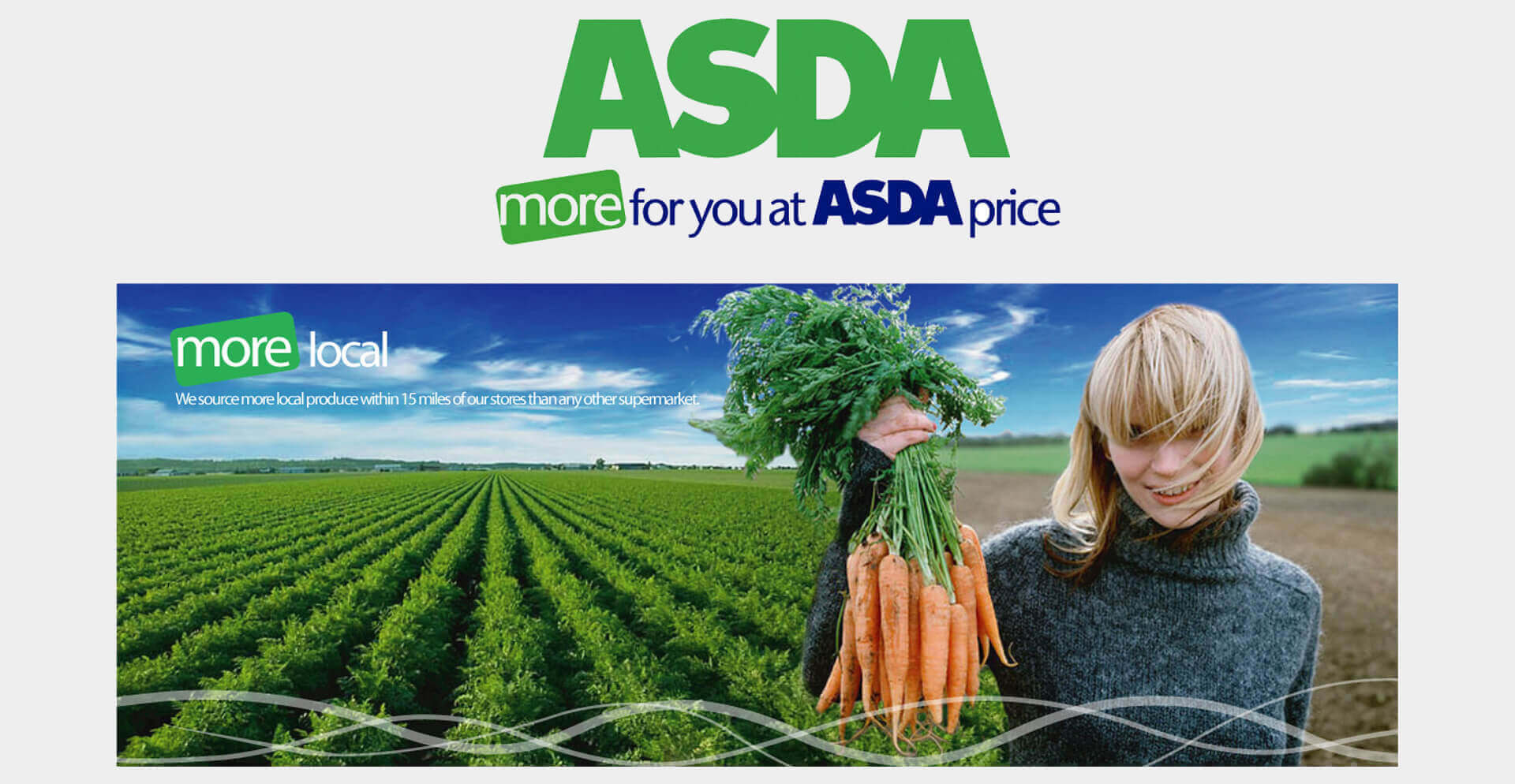 Asda more for you at Asda price promotion and branding