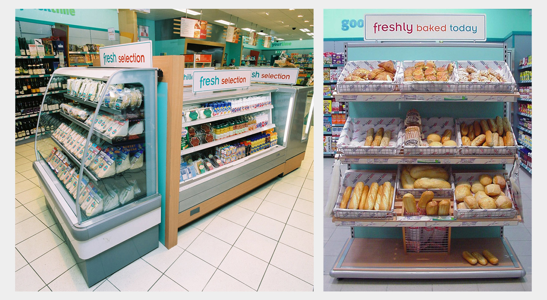 Centra convenience stores bakery and and chilled food display