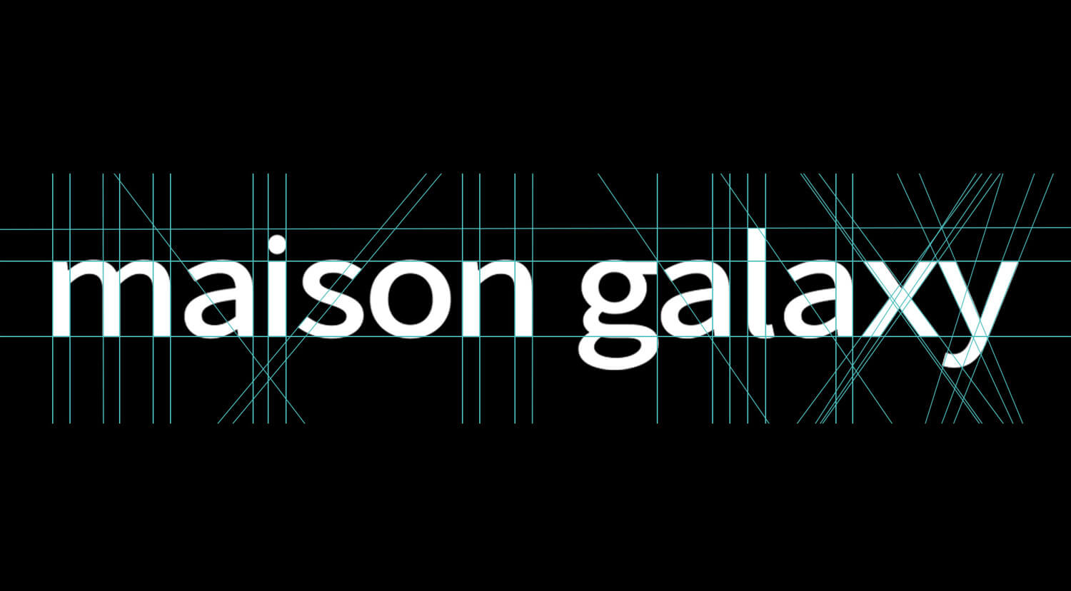 Maison Galaxy, Typographic Design, Brand Identity Specialists - Campbell Rigg Agency