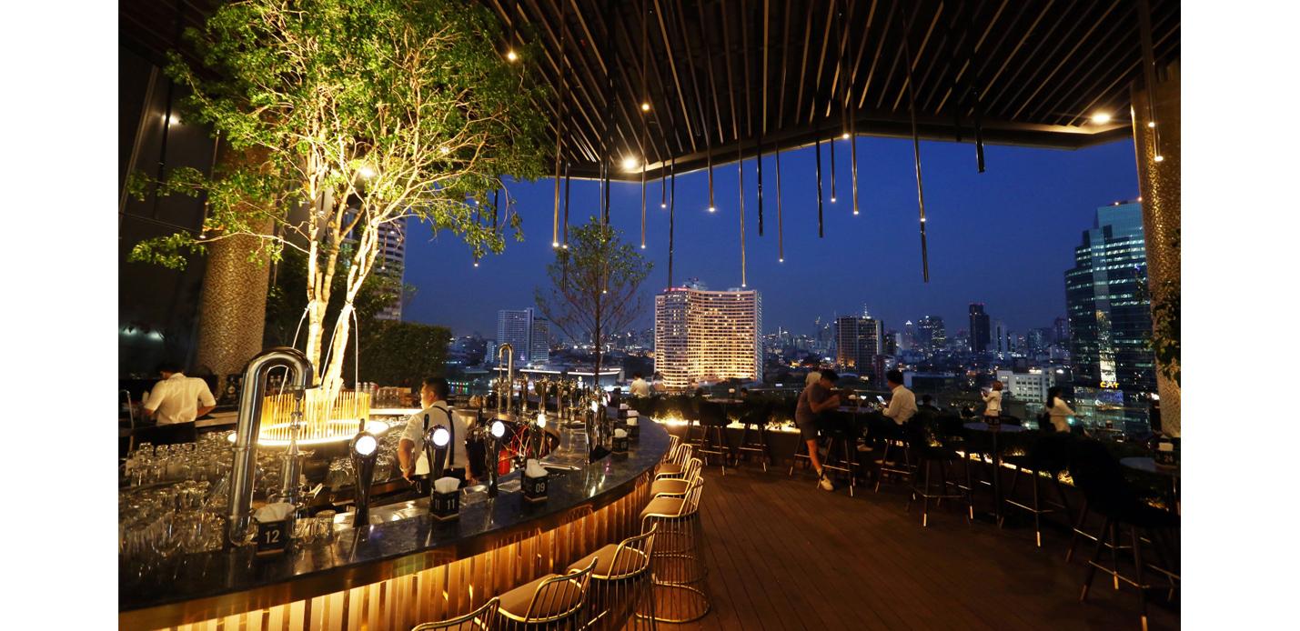 IconSiam shopping mall innovation, convenience and cutting edge interior retail design bar and restaurant terrace